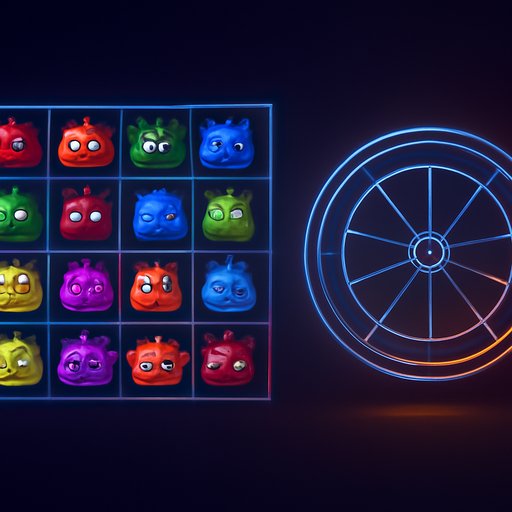 games win Reactoonz colorful alien grid